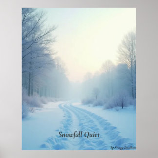 Minimal Winter Calm Poster – Neutral Wall Art