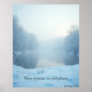 Minimal Winter Calm Poster – Neutral Wall Art