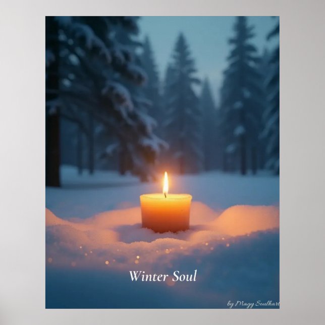 Minimal Winter Calm Poster – Neutral Wall Art (Front)