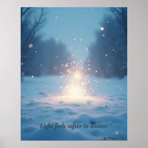 Minimal Winter Calm Poster – Neutral Wall Art