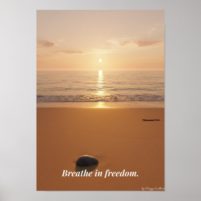 Minimal Winter Calm Poster – Neutral Wall Art (Front)