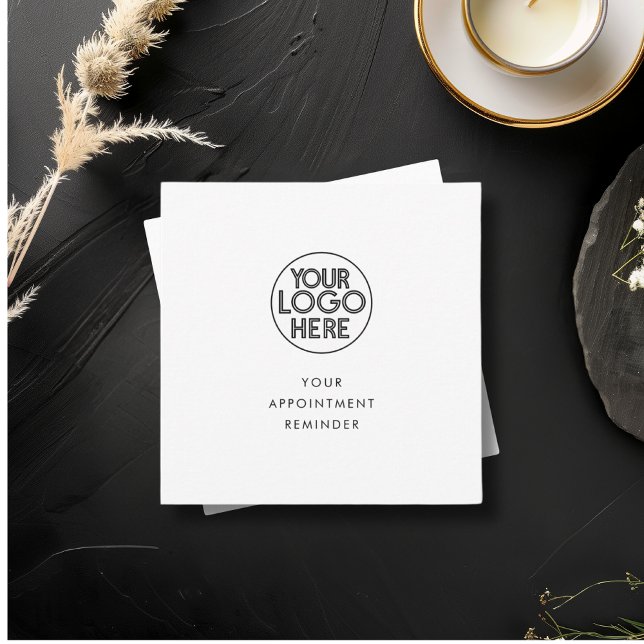 Minimal Your Appointment Reminder Business Logo  Card (Creator Uploaded)