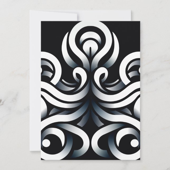 Minimal Zen Sacred Geometric Mandala Abstract Announcement (Front)