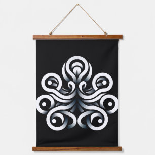 Minimal Zen Sacred Geometric Mandala Abstract Hanging Tapestry