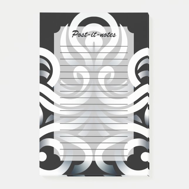Minimal Zen Sacred Geometric Mandala Abstract Post-it Notes (Front)