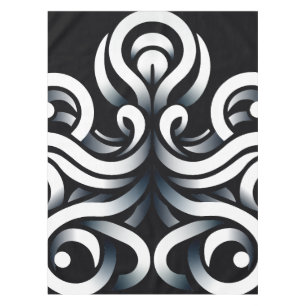 Minimal Zen Sacred Geometric Mandala Abstract Tablecloth