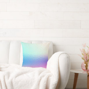 Minimalism Abstract Art Purple Pink Blue Cushion