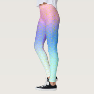 Minimalism Abstract Art Purple Pink Blue Leggings