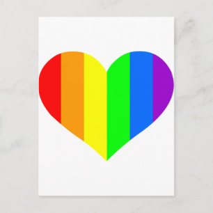 Minimalism and pride postcard