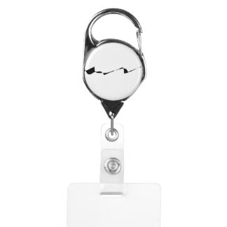 Minimalism - Black and White Badge Holder