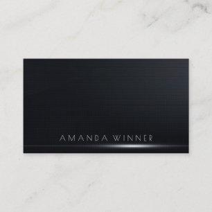 Minimalism Black White Shadow Light Glam Vip Business Card