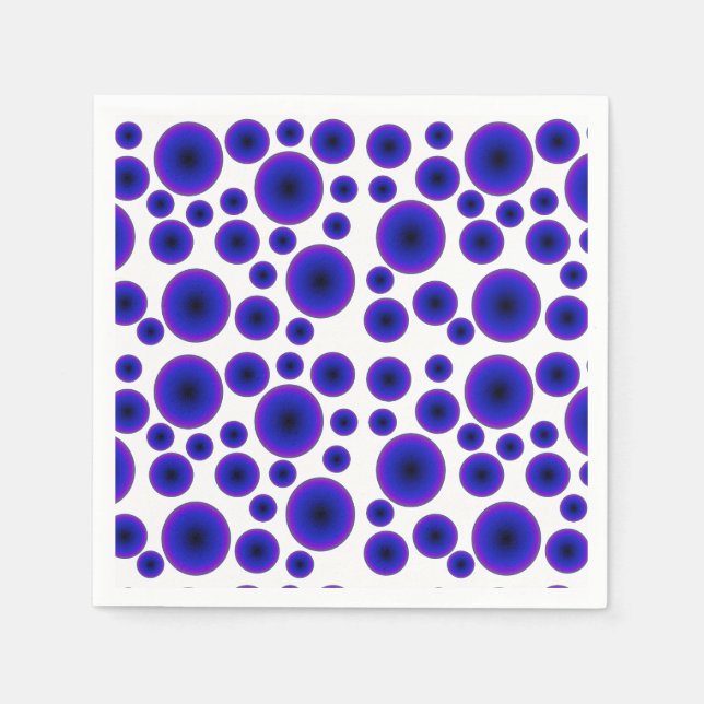 Minimalism Bright Purple Abstract Napkin (Front)