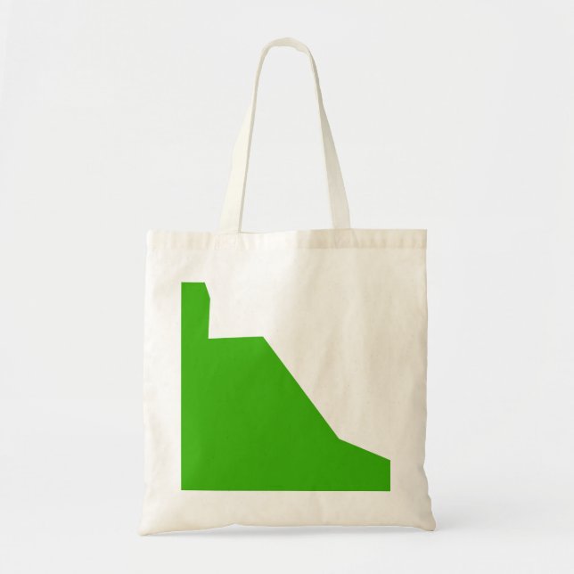 Minimalism Green White Tote Bag (Front)