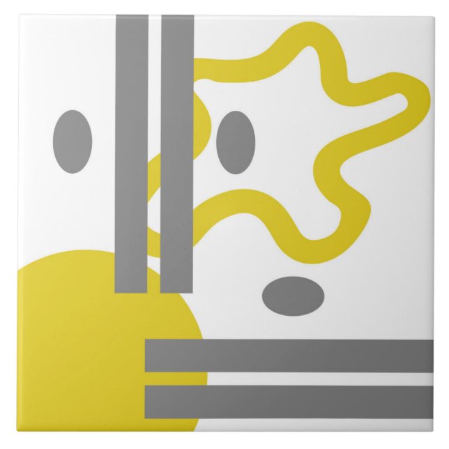 Minimalism is the colour of the year  Ceramic Tile (Front)