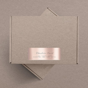 Minimalism Pink Rose Blush Return Address Labels