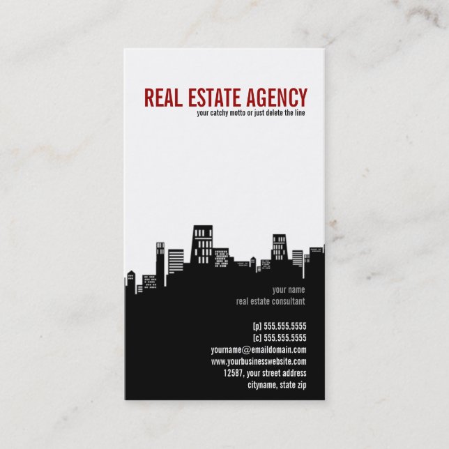 Minimalism - Real Estate Business Card (Front)