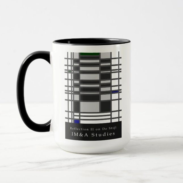 Minimalism Reflection II on De Stijl Mug (Left)