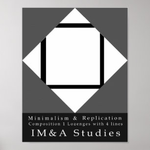 Minimalism Replication 1 Composition 1 Lozenges Poster