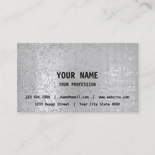 Minimalism Silver Gray Grey Consulting Finances Business Card