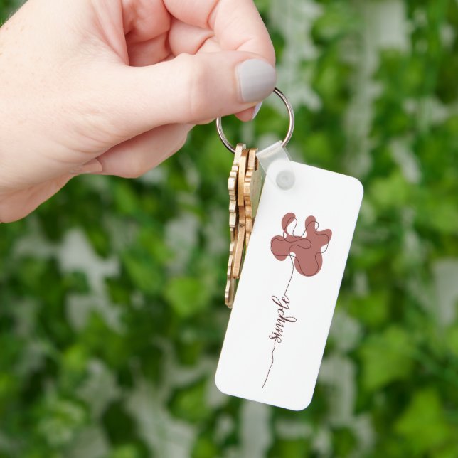 Minimalism Simple Flower Keychain (Hand)