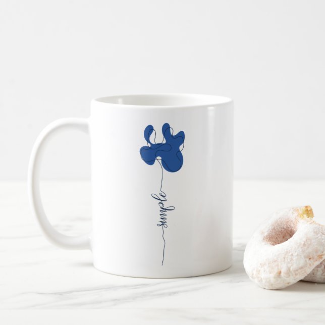 Minimalism Simple Flower Mug (With Donut)