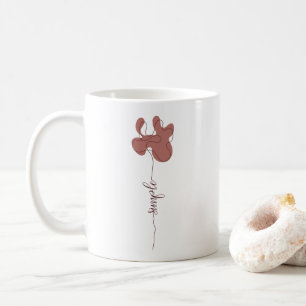 Minimalism Simple Flower Mug