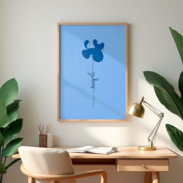 Minimalism Simple Flower Wall Art (Creator Uploaded)