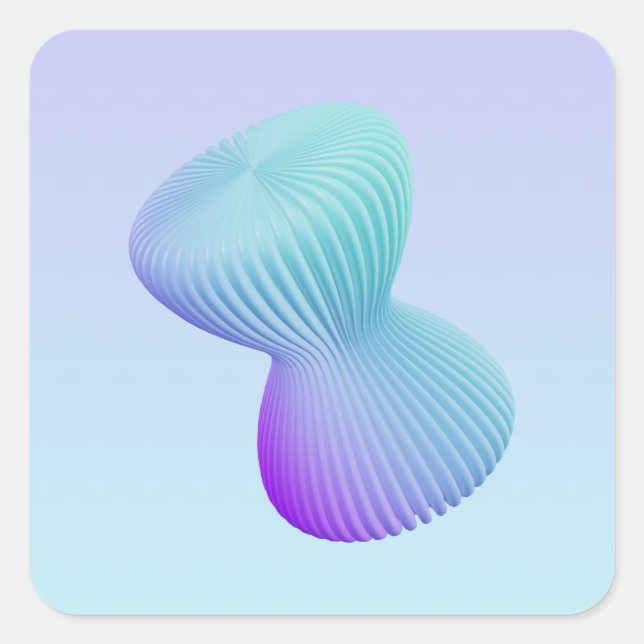 Minimalist_1 Square Sticker (Front)