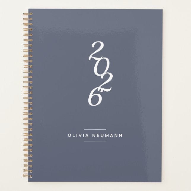 Minimalist 2022 Grey Weekly | Monthly   Planner (Front)