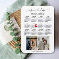 Minimalist 2 Photo 2024 Calendar Save the Date