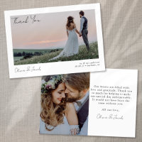 Minimalist 2 Photo Calligraphy Wedding