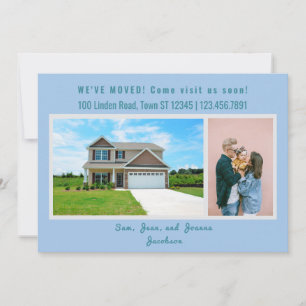 Minimalist 2 Photos We Moved Moving Announcement