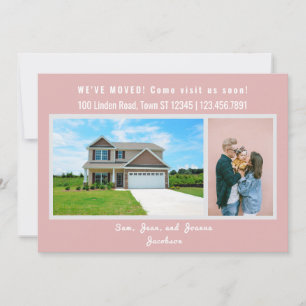 Minimalist 2 Photos We Moved Moving Announcement