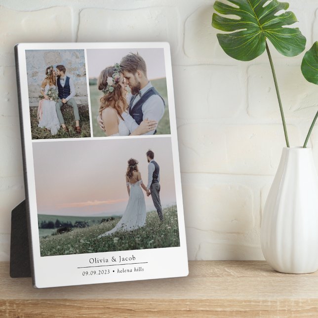Minimalist 3 Pictures Wedding Photo Frame (Creator Uploaded)