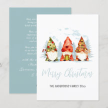 Minimalist 3 Winter Colourful Christmas Gnomes