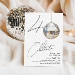 Minimalist 40th Disco Ball Birthday Party Invitation<br><div class="desc">Celebrate the milestone of turning 40 with our chic and minimalist 40th Birthday Party Invitation! This invitation sets the stage for a memorable celebration, featuring the numerals '40' with a unique twist - the '0' is a sparkling disco ball, shining on our crisp white background. The modern party template complemented...</div>