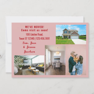 Minimalist 4 Photos We Moved Moving Announcement