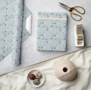Minimalist 6-7 Meme Christmas Wrapping Paper
