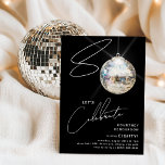 Minimalist 80th Disco Ball Birthday Party Invitation<br><div class="desc">Celebrate the milestone of turning 80 with our chic and minimalist 80th Birthday Party Invitation! This invitation sets the stage for a memorable celebration, featuring the numerals '80' with a unique twist - the '0' is a sparkling disco ball, shining on our crisp white background. The modern party template complemented...</div>