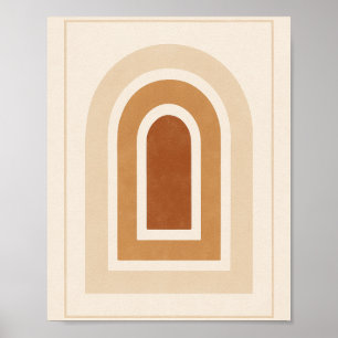 Minimalist Abstract Arch Print - Earth Tones