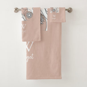 Minimalist Abstract Boho Cosy Decor Bath Towel Set