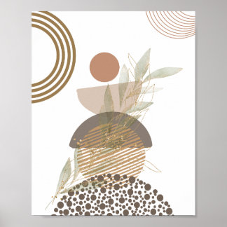 Minimalist Abstract Boho Design Poster