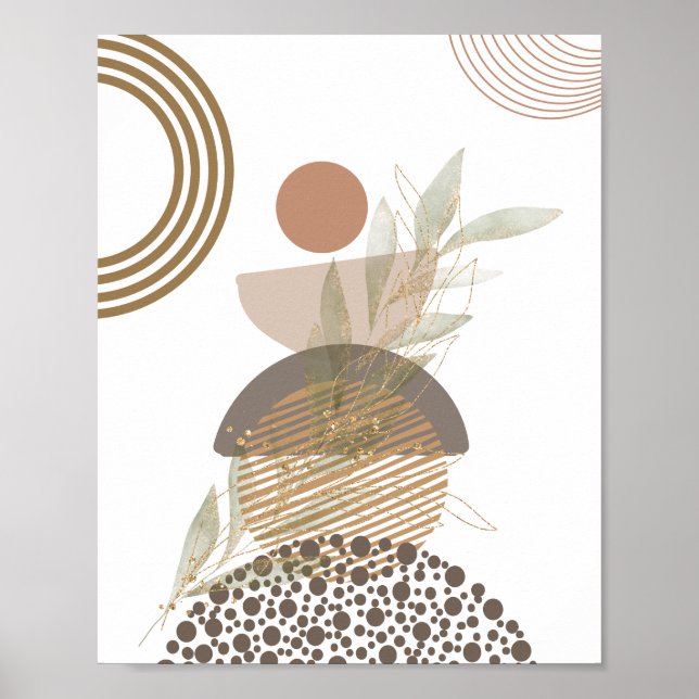  Minimalist Abstract Boho Design Poster (Front)