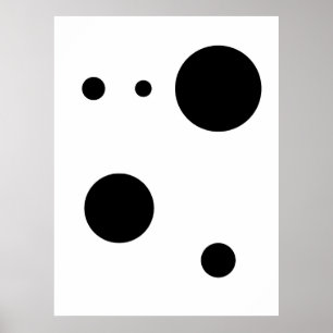 Minimalist Abstract Circle Art Modern Geometric Poster