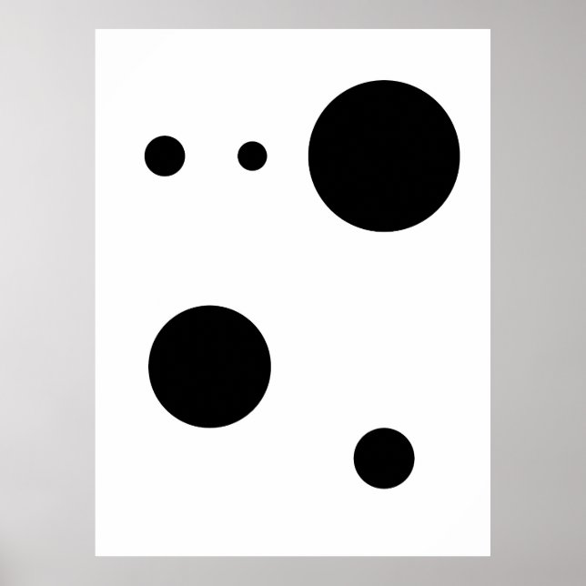 Minimalist Abstract Circle Art | Modern Geometric  Poster (Front)
