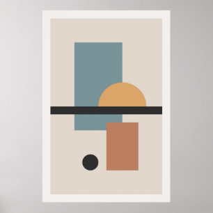 Minimalist abstract design poster