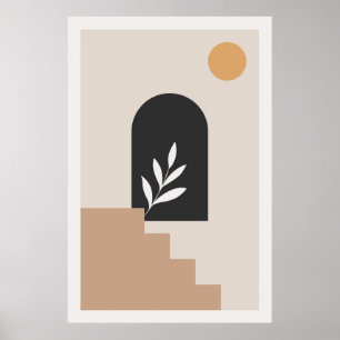 Minimalist abstract design poster