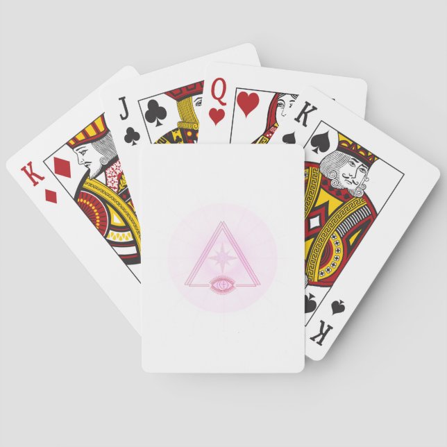 Minimalist Abstract Eye Playing Cards – Artistic & (Back)