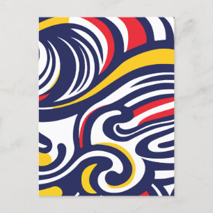 Minimalist abstract holiday postcard