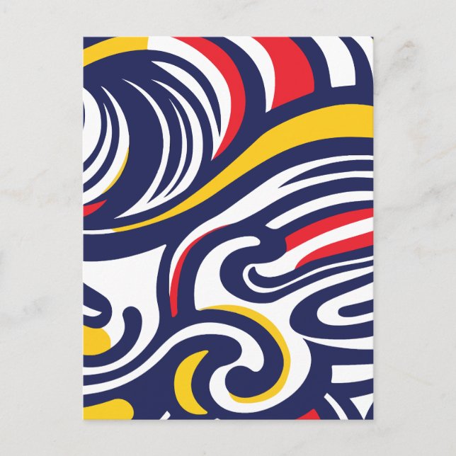 Minimalist abstract holiday postcard (Front)